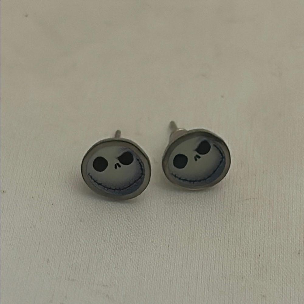 Jack Nightmare before Christmas Stud Earrings